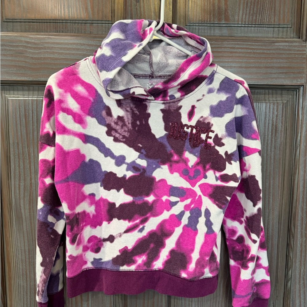 Justice Pink and Purple Fleece Hoodie